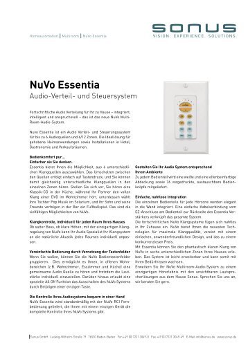 NuVo Essentia - Ela-Data GmbH