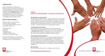 Caritas: Arbeit in der Nächstenliebe ... - Caritasverband Duisburg e.v.