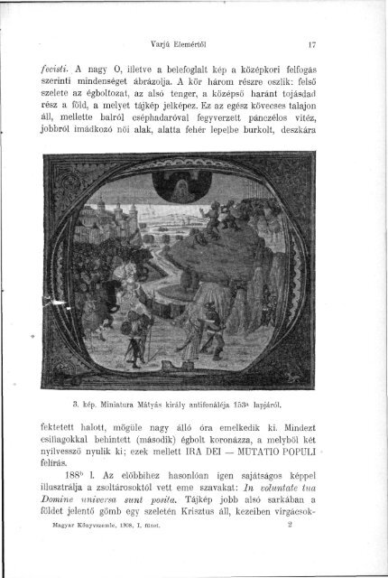 Magyar Könyvszemle Új folyam XVI. kötet, 1. füzet 1908 ... - EPA