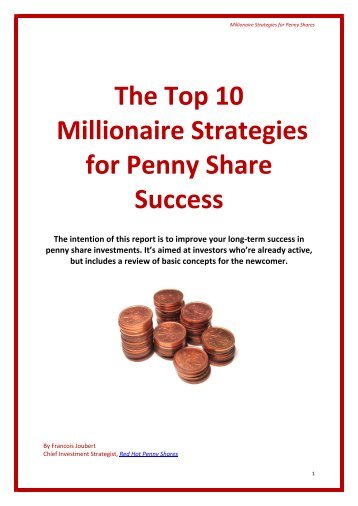 The Top 10 Millionaire Strategies for Penny Share Success
