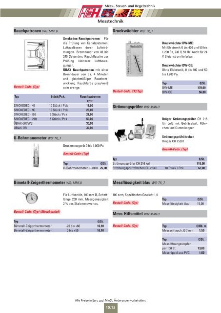 10 Technische Preisliste 2011 - Felderer