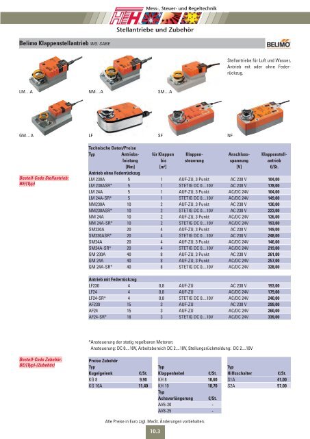 10 Technische Preisliste 2011 - Felderer