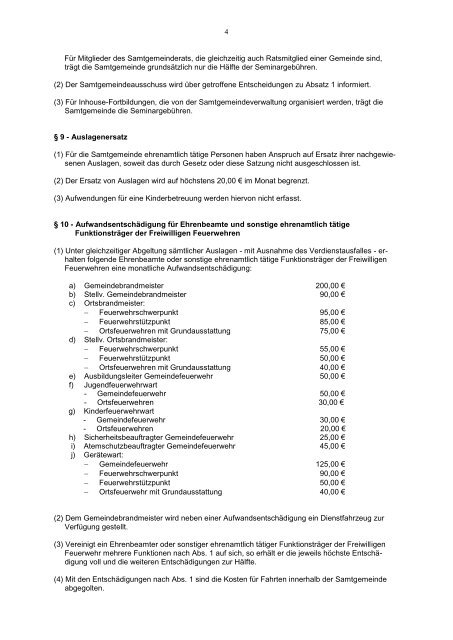 EntschÃ¤digungssatzung - Samtgemeinde Papenteich