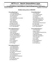 WTTV e.V. - Bezirk Ostwestfalen-Lippe