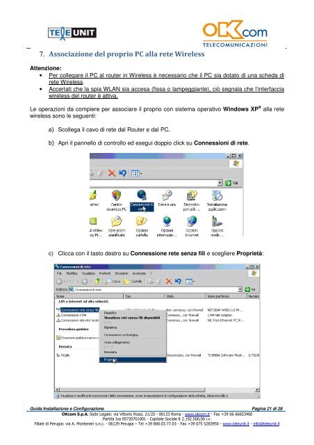 Manuale di installazione dell'Eusso ADSL 2+ - OKcom S.p.A.