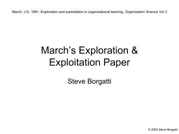 March's Exploration & Exploitation Paper