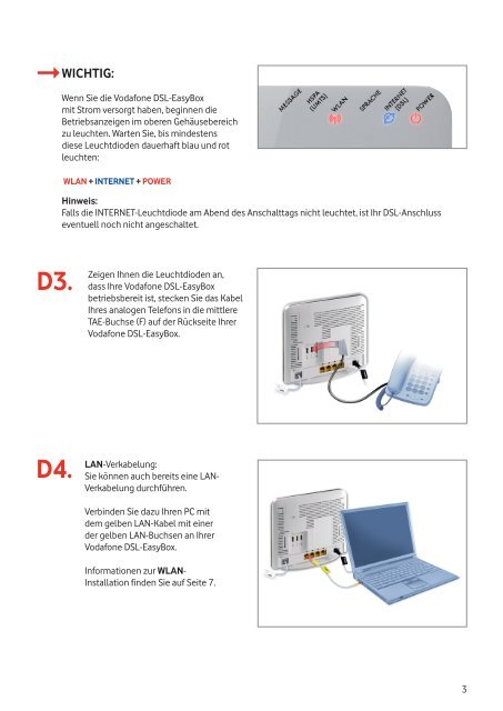 Kurzanleitung zur Vodafone DSL-EasyBox 602 (3.5 MB) - Arcor