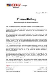 Pressemitteilung - CDU Kaufungen
