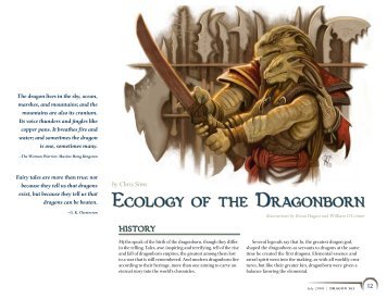 Ecology of the Dragonborn