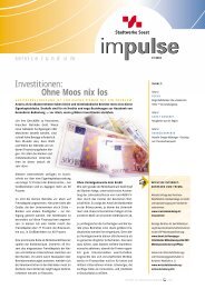 Investitionen: Ohne Moos nix los - Stadtwerke Soest