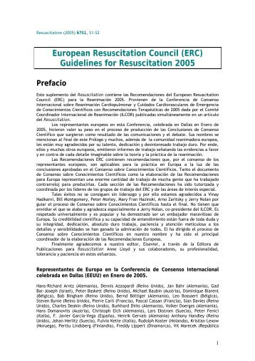 Recomendaciones para ReanimaciÃ³n del European Resuscitation ...