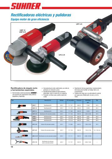 Rectificadoras eléctricas y pulidoras - Suhner Abrasive Expert