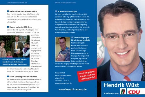 Hendrik Wust Cdu Kreisverband Borken