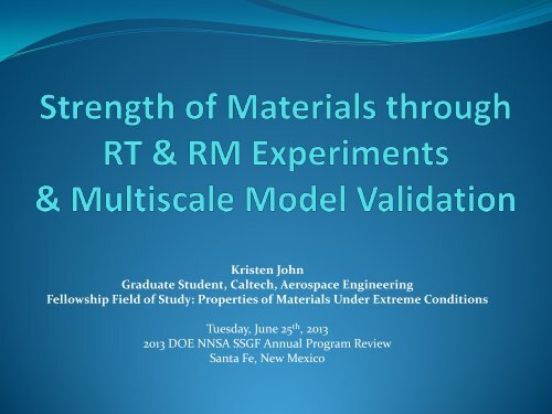 Download this presentation (PDF) - Krell Institute