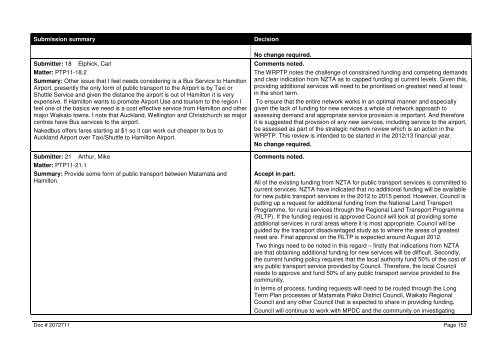 Chapter / Clause / Subclause Ã¢Â€Â“ General 22 submitters - Waikato ...