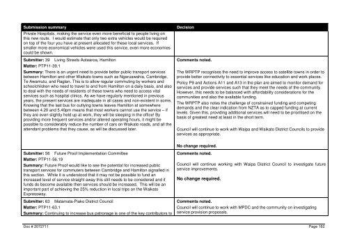 Chapter / Clause / Subclause Ã¢Â€Â“ General 22 submitters - Waikato ...