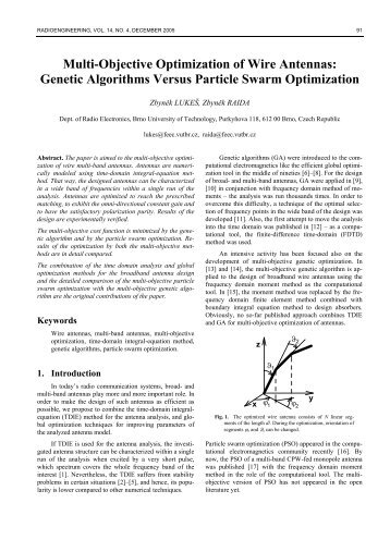 Multi-Objective Optimization of Wire Antennas ... - Radioengineering