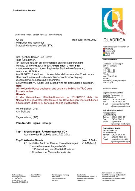 Kulturinitiative Jenfeld der Quadriga-gemeinnützige GmbH