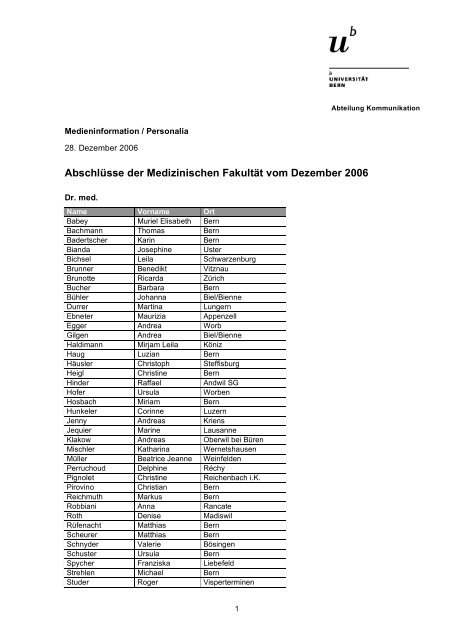 Liste der AbschlÃ¼sse (pdf, 58KB) - Abteilung Kommunikation