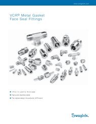 VCRÃ‚Â® Metal Gasket Face Seal Fittings, (MS-01-24, R8)