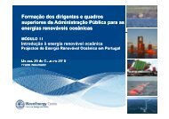 Breve historial sobre a actividade desenvolvida em Portugal - WavEC