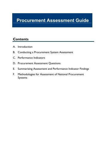 Procurement Assessment Guide - Path