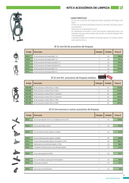 Tabela de PreÃƒÂ§os - Sistem Air