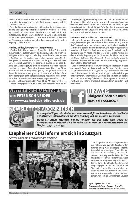 KREISTEIL - CDU Kreisverband Biberach