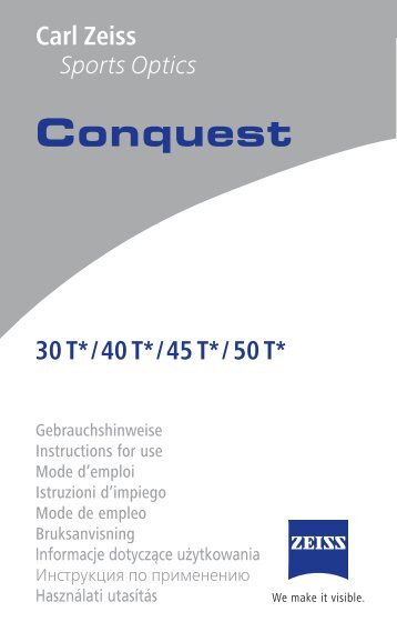 Conquest - Carl Zeiss Sports Optics