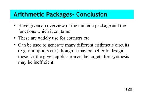 05 Arithmetic in VHDL