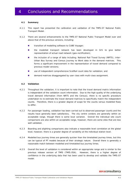 Public Transport Model Calibration and Validation Report