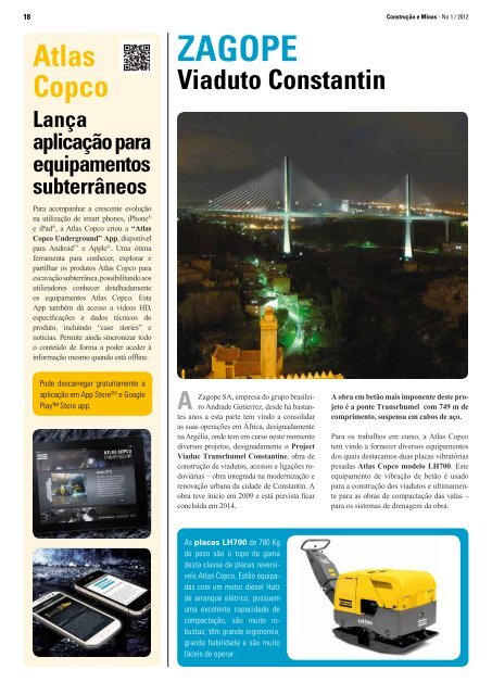 BARRAGEM DE FOZ TUA - Atlas Copco