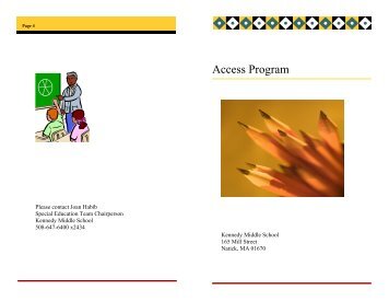 Access Program - Natick Public Schools