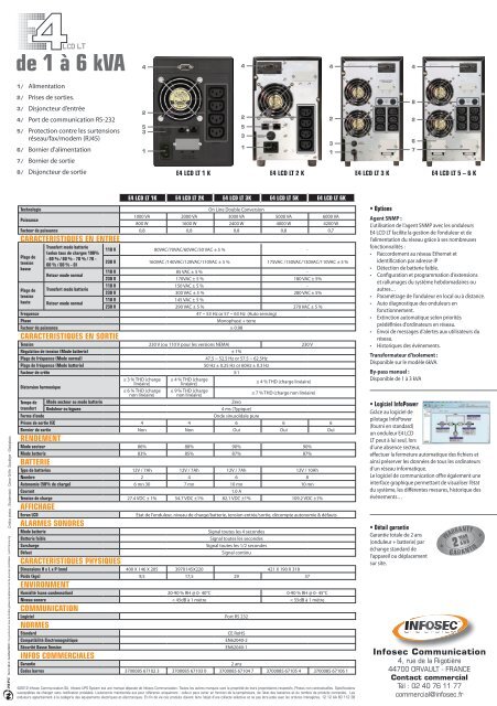 de 1 ÃƒÂ  6 kVA - Infosec