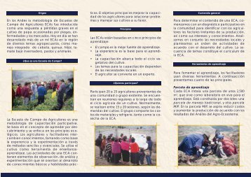 En los Andes la metodologÃ­a de Escuelas de ... - Share4Dev.info