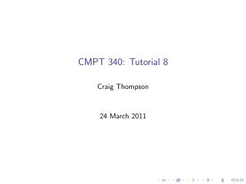 CMPT 340: Tutorial 8