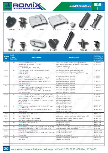 Audi/VW/Seat/Skoda - Romix