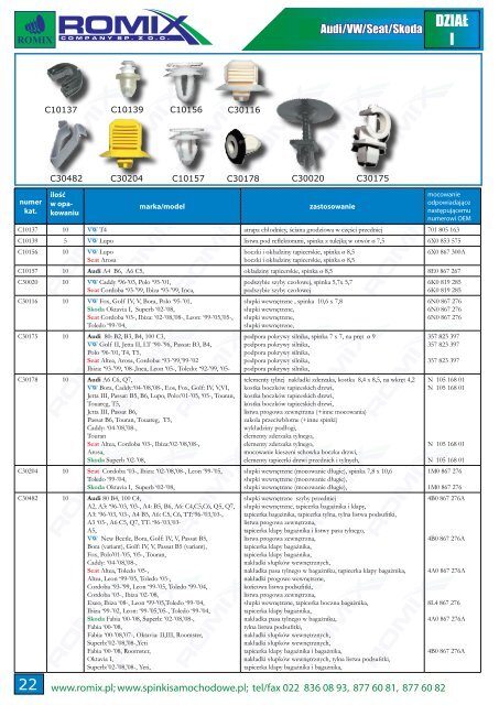 Audi/VW/Seat/Skoda - Romix