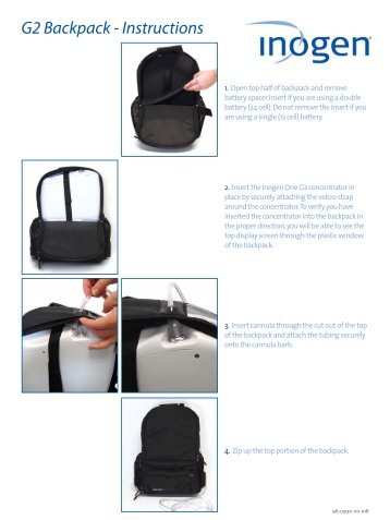 G2 Backpack - Instructions - Inogen One