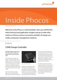 CX48 Charge Controller - Phocos.com