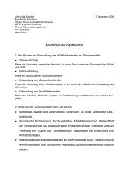 Modernisierungstheorie - Udo Ehrich