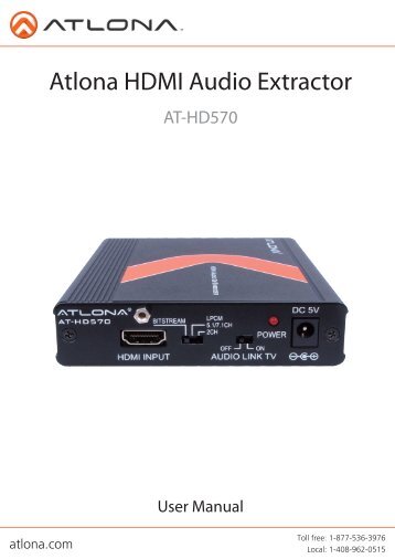 Atlona HDMI Audio Extractor