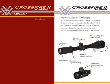 The Vortex Crossfire II Riflescopes ? ??? 1-Inch Tubes - Lightforce