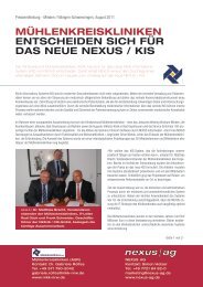 MÜHLENKREISKLINIKEN ENTSCHEIDEN SICH FÜR ... - Nexus AG