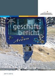 Weiterlesen - Arosa Bergbahnen