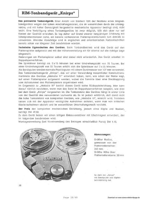 Page 1/48 - Rainers - Elektronikpage