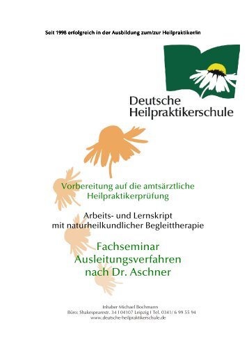 Ausleitungsverfahren nach Dr. Aschner - Fernakademie der ...