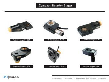 DT-65 N Compact Rotation Stage - PI (Physik Instrumente)