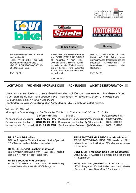 Wocheninfo - Presse-Grosso Wilhelm Schmitz GmbH & Co. KG