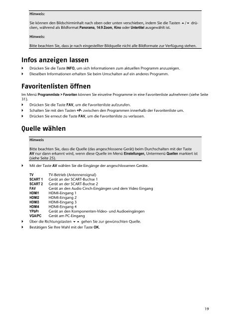 (SAT, DVB-T, Decoder etc.) anschließen - Medion